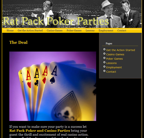 Rat Pack Poker and Casino Parties