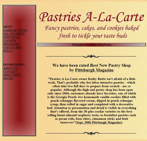 Pastries A-La-Carte